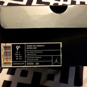 Air Jordan #8 low top retro